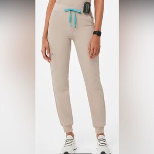FIGS XS Petite High Waisted Joggers Cinch Waist